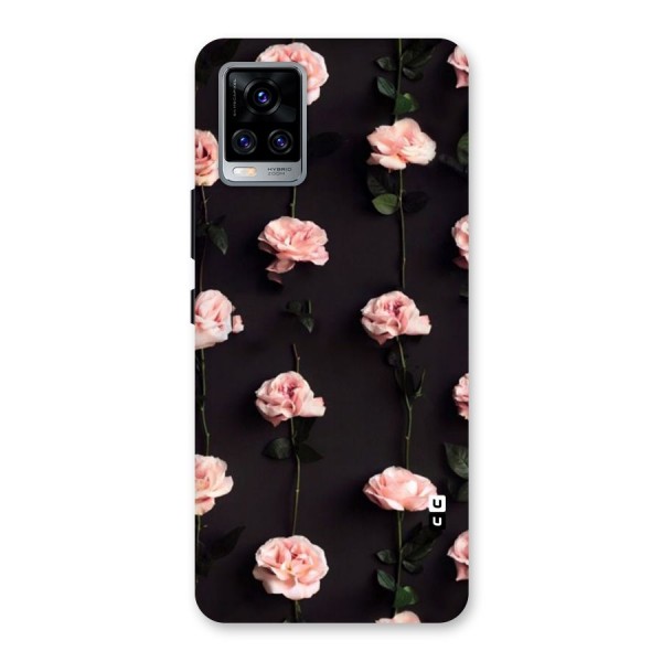 Pink Roses Back Case for Vivo V20 Pro