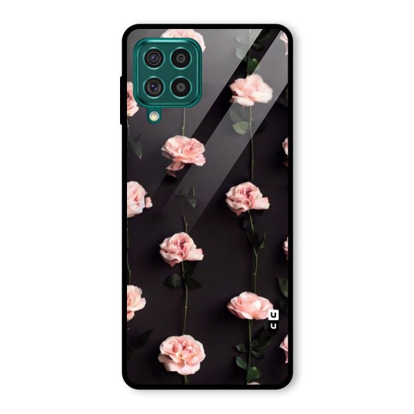 Pink Roses Glass Back Case for Galaxy F62