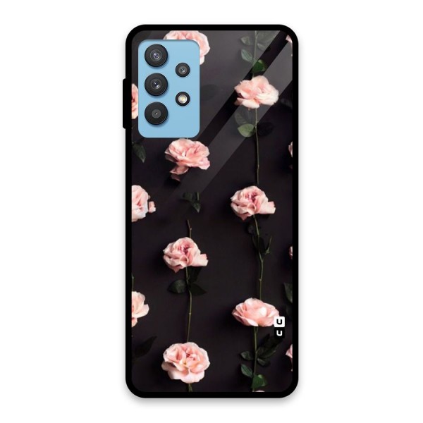 Pink Roses Glass Back Case for Galaxy M32 5G