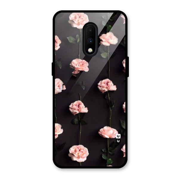 Pink Roses Glass Back Case for OnePlus 7