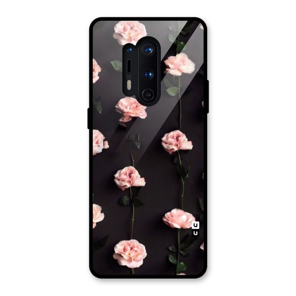 Pink Roses Glass Back Case for OnePlus 8 Pro