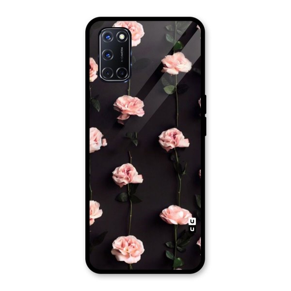 Pink Roses Glass Back Case for Oppo A52