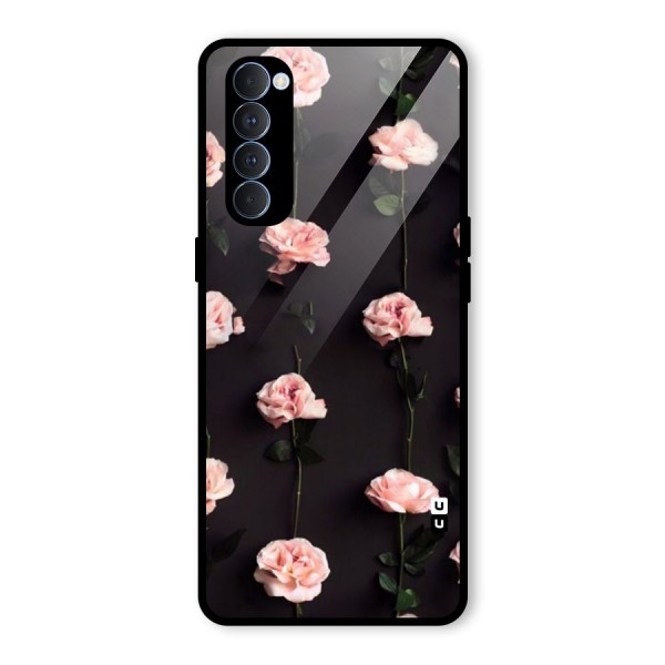 Pink Roses Glass Back Case for Oppo Reno4 Pro