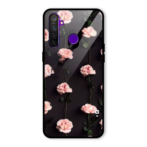 Pink Roses Glass Back Case for Realme 5 Pro