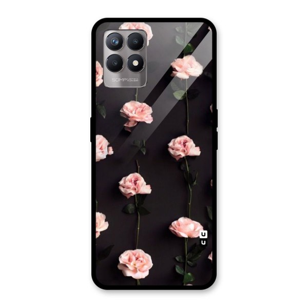 Pink Roses Glass Back Case for Realme 8i