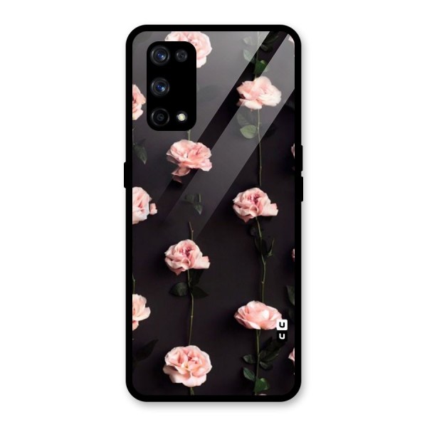 Pink Roses Glass Back Case for Realme X7 Pro