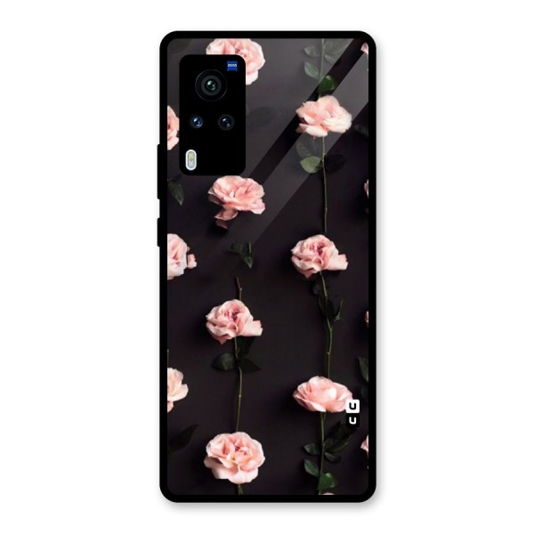 Pink Roses Glass Back Case for Vivo X60 Pro