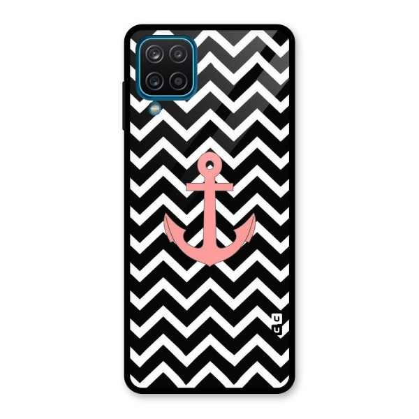 Pink Sailor Glass Back Case for Galaxy A12