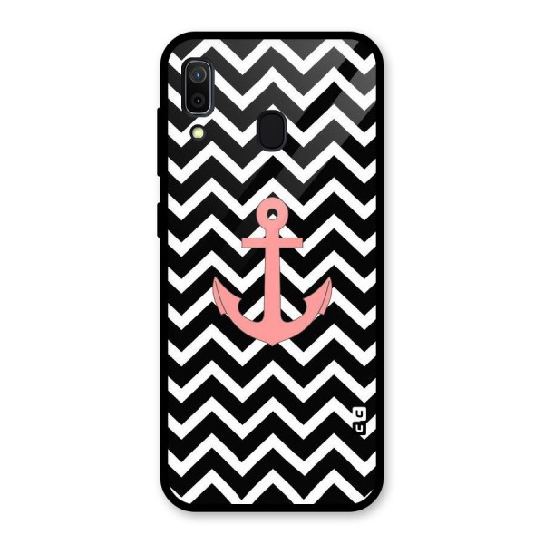 Pink Sailor Glass Back Case for Galaxy A30