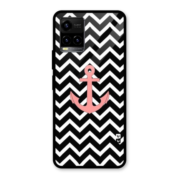 Pink Sailor Glass Back Case for Vivo Y33s