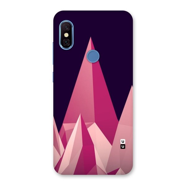 Pink Sharp Back Case for Redmi Note 6 Pro