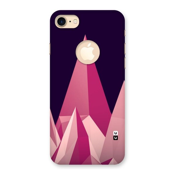 Pink Sharp Back Case for iPhone 8 Logo Cut