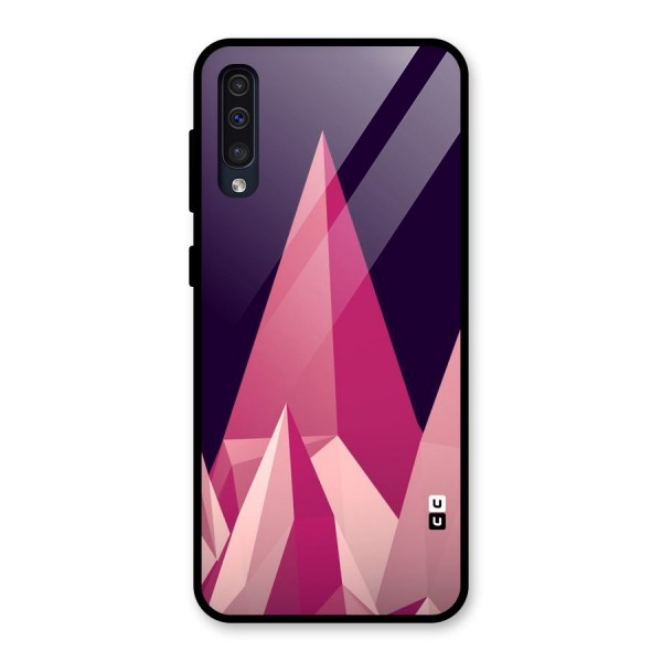 Pink Sharp Glass Back Case for Galaxy A50s