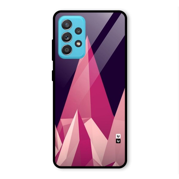 Pink Sharp Glass Back Case for Galaxy A52s 5G