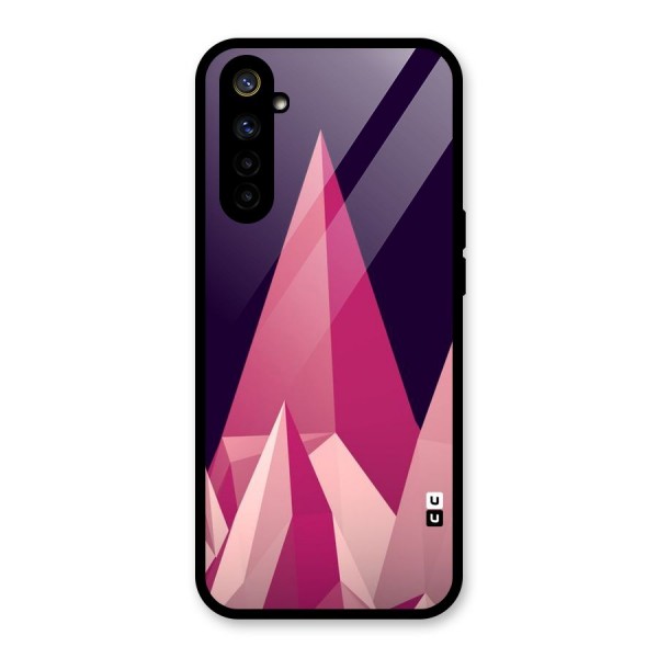 Pink Sharp Glass Back Case for Realme 6