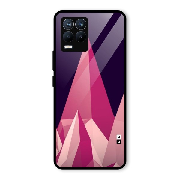 Pink Sharp Glass Back Case for Realme 8 Pro