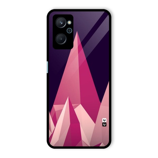 Pink Sharp Glass Back Case for Realme 9i