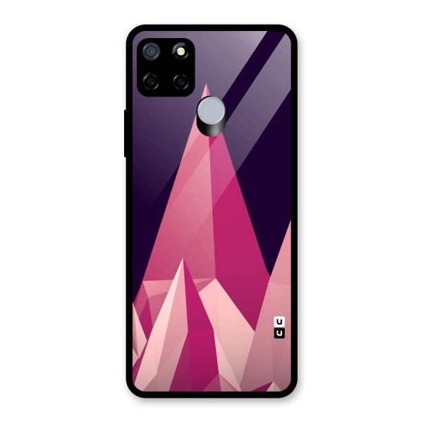 Pink Sharp Glass Back Case for Realme C15