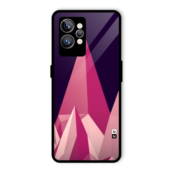 Pink Sharp Glass Back Case for Realme GT2 Pro