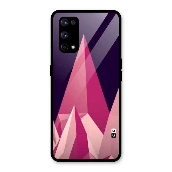 Pink Sharp Glass Back Case for Realme X7 Pro