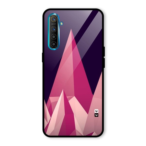 Pink Sharp Glass Back Case for Realme XT