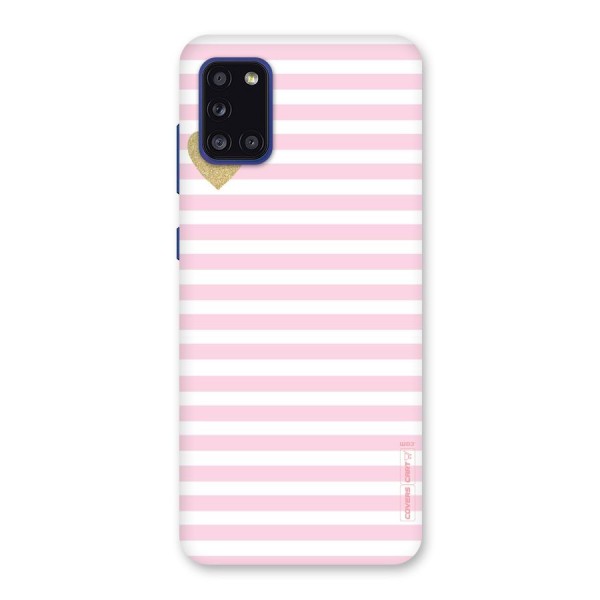 Pink Stripes Back Case for Galaxy A31