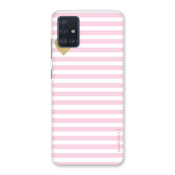 Pink Stripes Back Case for Galaxy A51