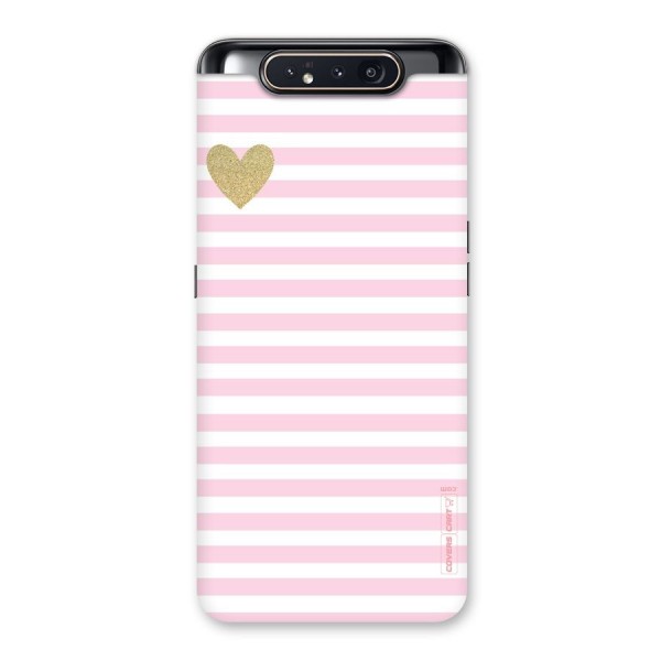 Pink Stripes Back Case for Galaxy A80