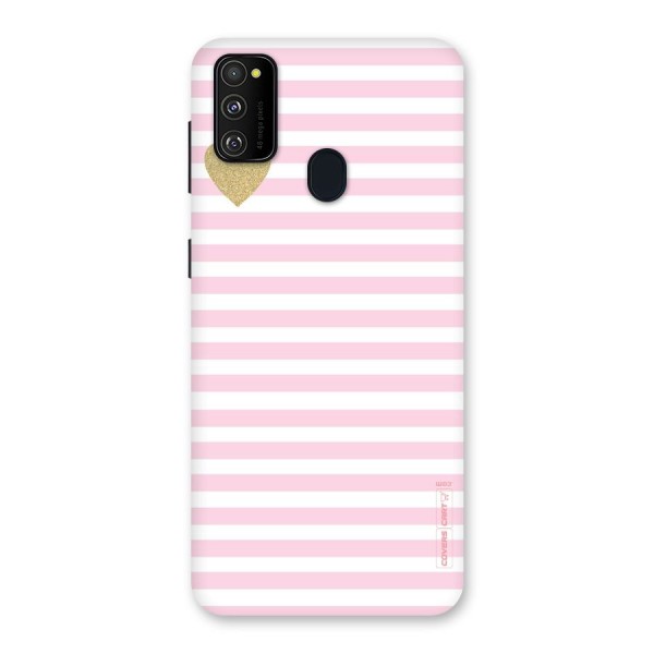 Pink Stripes Back Case for Galaxy M21