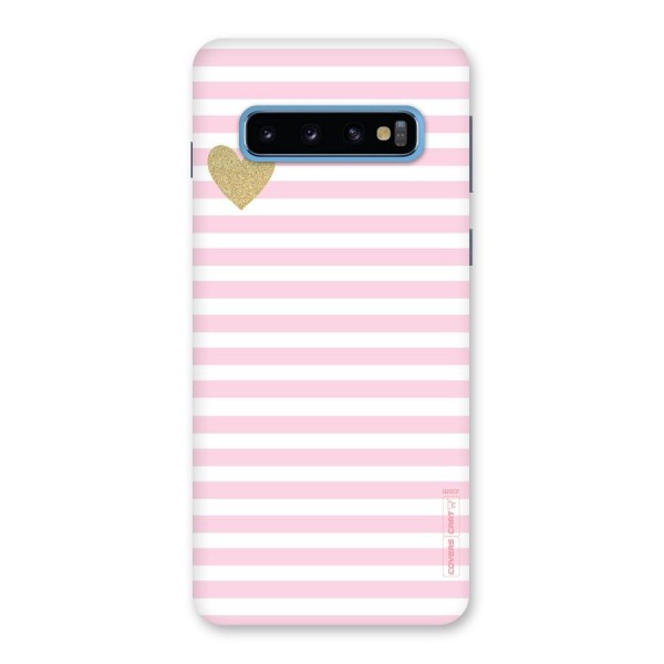 Pink Stripes Back Case for Galaxy S10