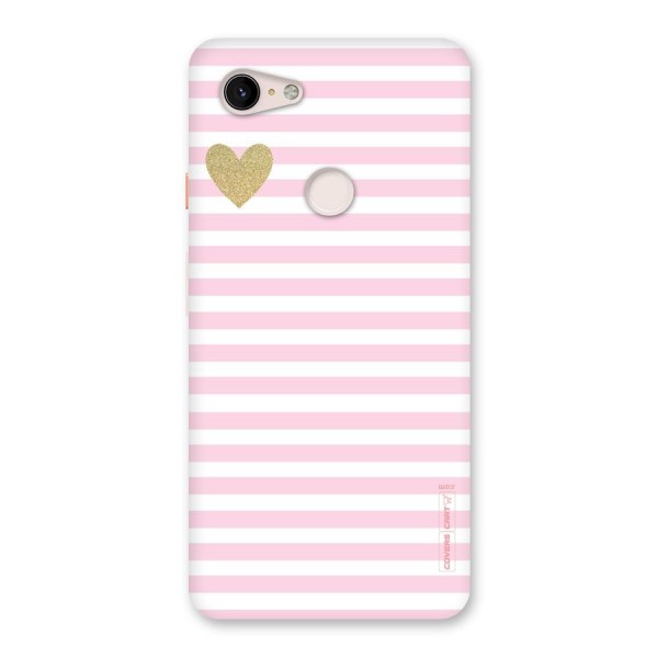 Pink Stripes Back Case for Google Pixel 3 XL