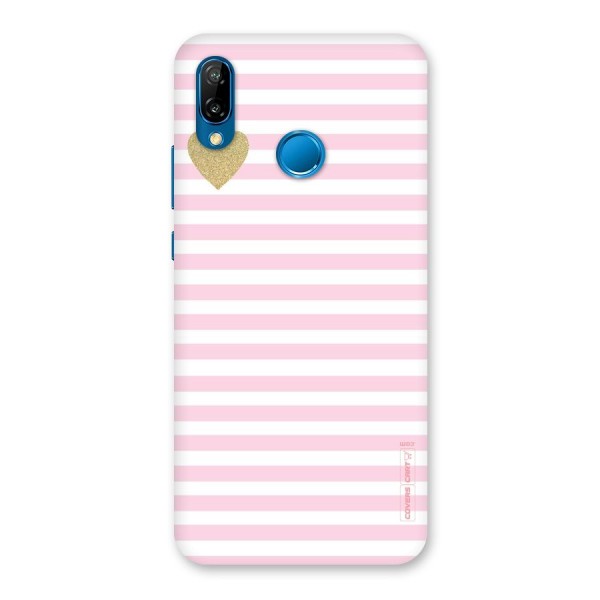 Pink Stripes Back Case for Huawei P20 Lite