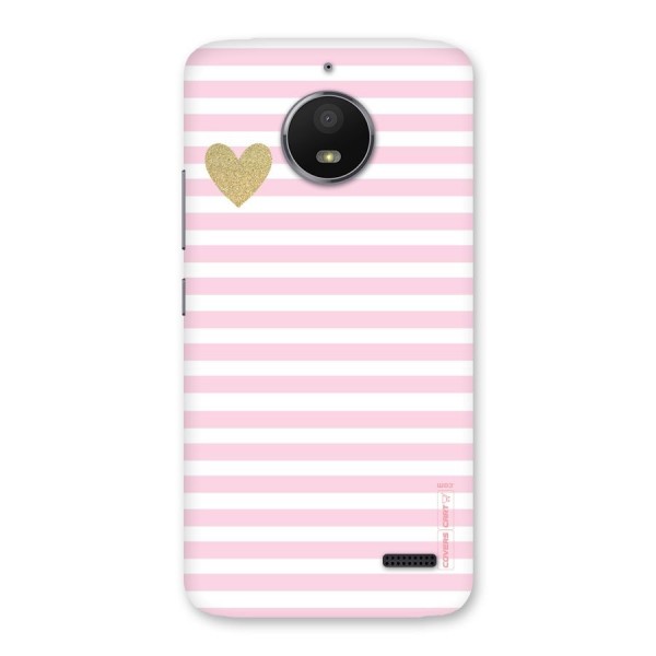 Pink Stripes Back Case for Moto E4