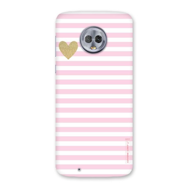 Pink Stripes Back Case for Moto G6