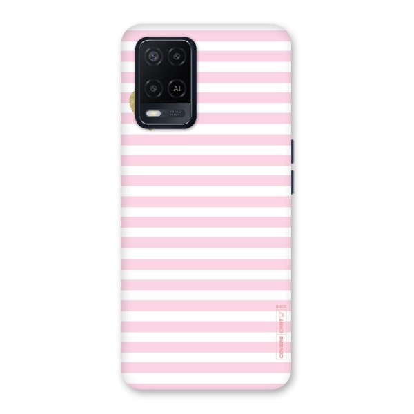 Pink Stripes Back Case for Oppo A54