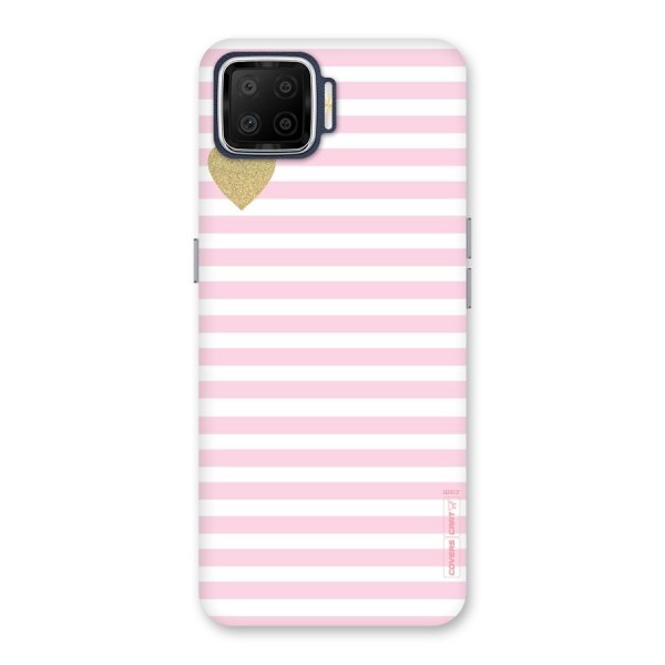 Pink Stripes Back Case for Oppo F17