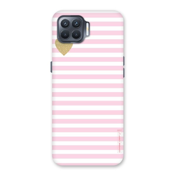 Pink Stripes Back Case for Oppo F17 Pro