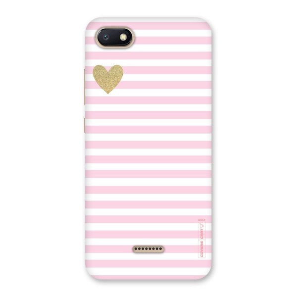 Pink Stripes Back Case for Redmi 6A