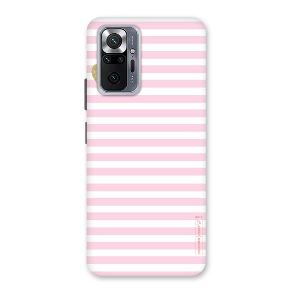 Pink Stripes Back Case for Redmi Note 10 Pro