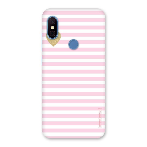 Pink Stripes Back Case for Redmi Note 6 Pro