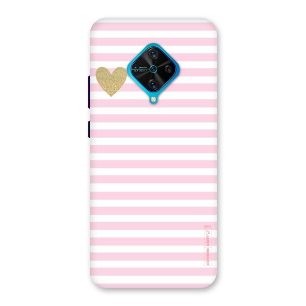 Pink Stripes Back Case for Vivo S1 Pro