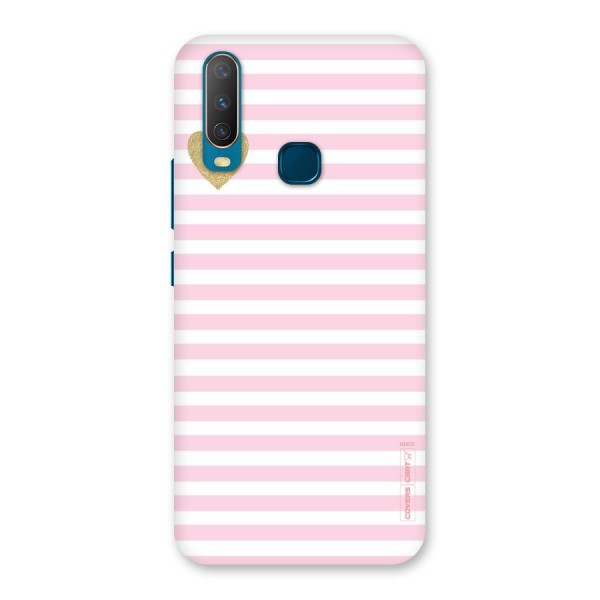 Pink Stripes Back Case for Vivo U10