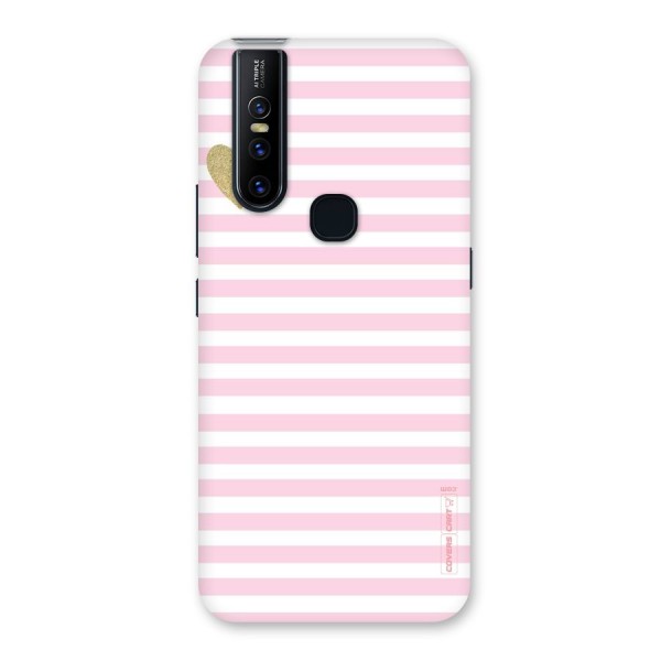 Pink Stripes Back Case for Vivo V15