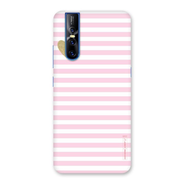 Pink Stripes Back Case for Vivo V15 Pro