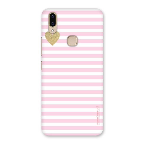 Pink Stripes Back Case for Vivo V9