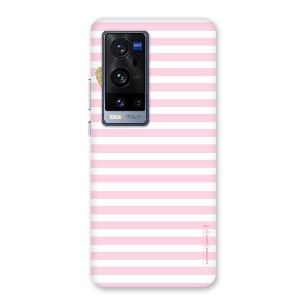 Pink Stripes Back Case for Vivo X60 Pro Plus