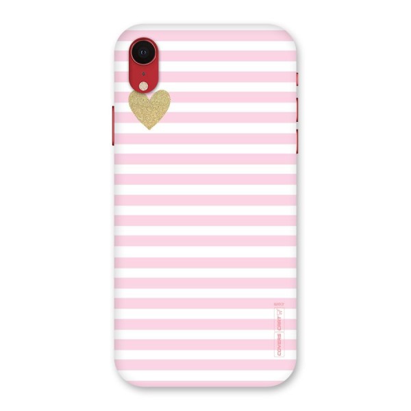 Pink Stripes Back Case for iPhone XR