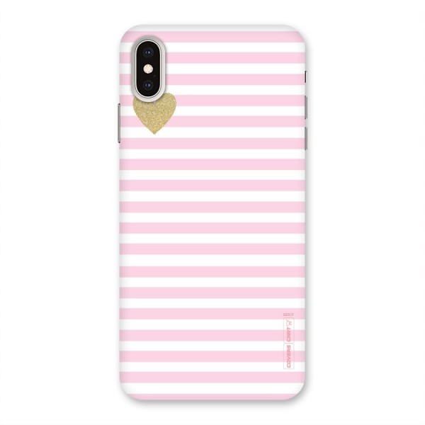 Pink Stripes Back Case for iPhone XS Max