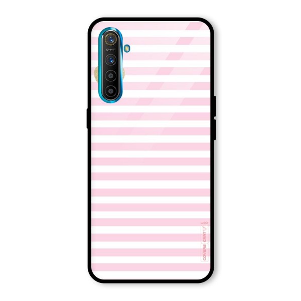 Pink Stripes Glass Back Case for Realme XT