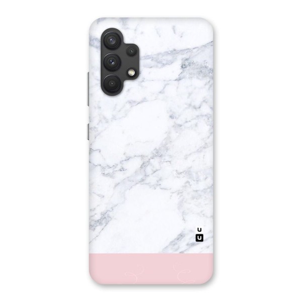 Pink White Merge Marble Back Case for Galaxy A32